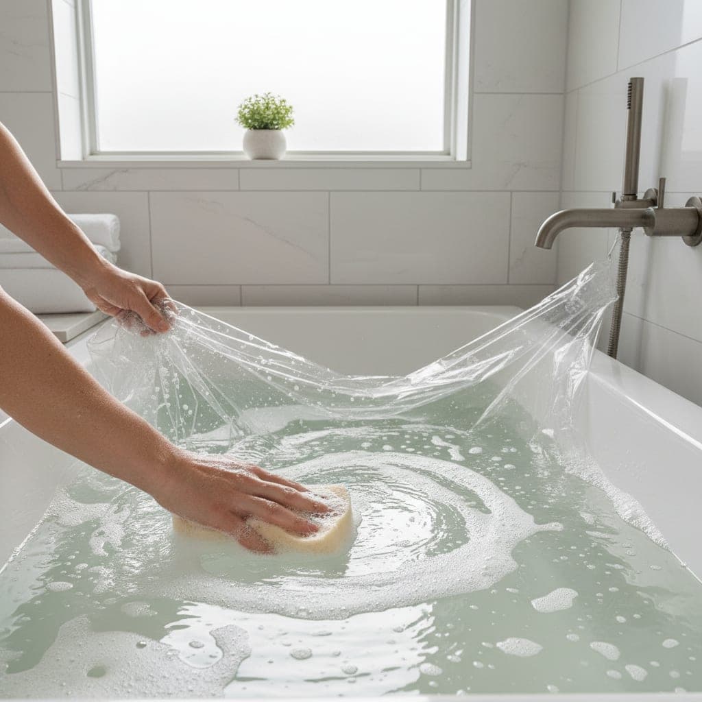 How to Clean a Plastic Shower Curtain Liner by Hand and in a Washer